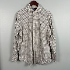 Polo by Ralph Lauren Mens Regent Classic Fit Button Down Long Sleeve Large Plaid